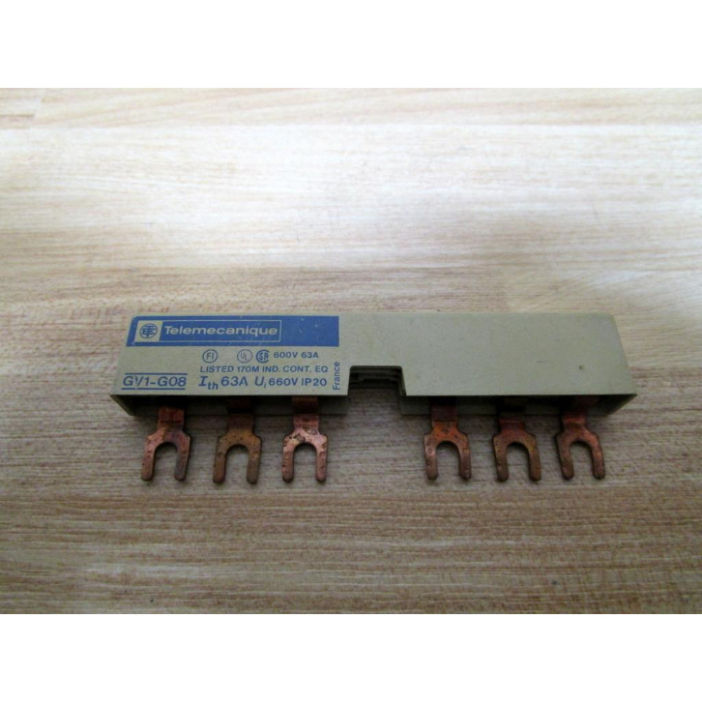Telemecanique GV1-G08 Busbar GV1G08 25802 (Pack of 3) - Used