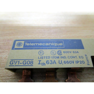 Telemecanique GV1-G08 Busbar GV1G08 25802 (Pack of 3) - Used