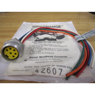 Daniel Woodhead 42607 Female Cable Assembly 2R6004A20A120 7 Amp
