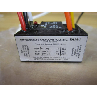 Air Products And Controls PAM-1 Relay PAM1 No Wire Nuts - New No Box
