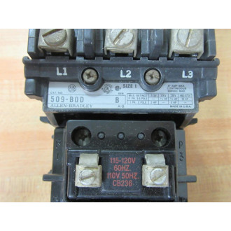 Allen Bradley 509-BOD Starter 509B0D Series B