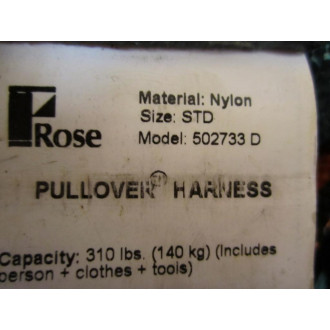 MSAROSE 502733 STD Pull Over Harness - Used