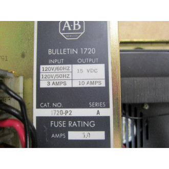 Allen Bradley 1720-P2 Power Supply 1720P2 Series A - Used