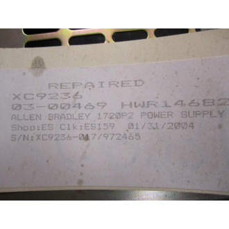 Allen Bradley 1720-P2 Power Supply 1720P2 Series A - Used
