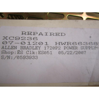 Allen Bradley 1720-P2 Power Supply 1720P2 Series A - Used