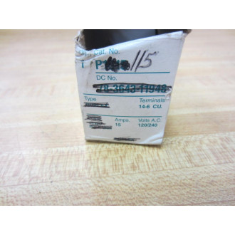 Siemens P115 ITE  Pushmatic Breaker 15A 1P 120240V