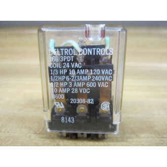 Deltrol Controls 20308-85 Relay 166 3PDT - Used