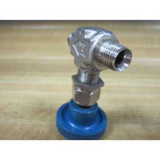 WhiteySwagelok SS-1RS4-BL Valve SSW1RS4BL Missing 2 Nuts - New No Box