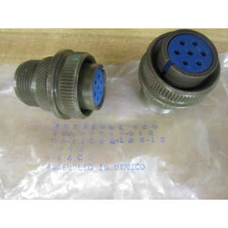 Amphenol MS3106A16S-1S Circular Connector Connector Only (Pack of 2)