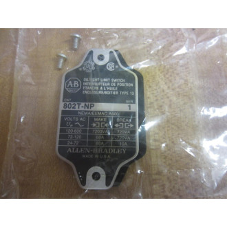 Allen Bradley 802T-NP Limit Switch 802TNP Cover Plate Only