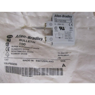 Allen Bradley 100-FSD250 Surge Suppressor Module 100FSD250 (Pack of 6)
