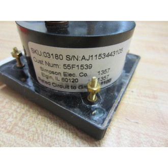 Simpson 1357MD-0-10 Meter 55F1539