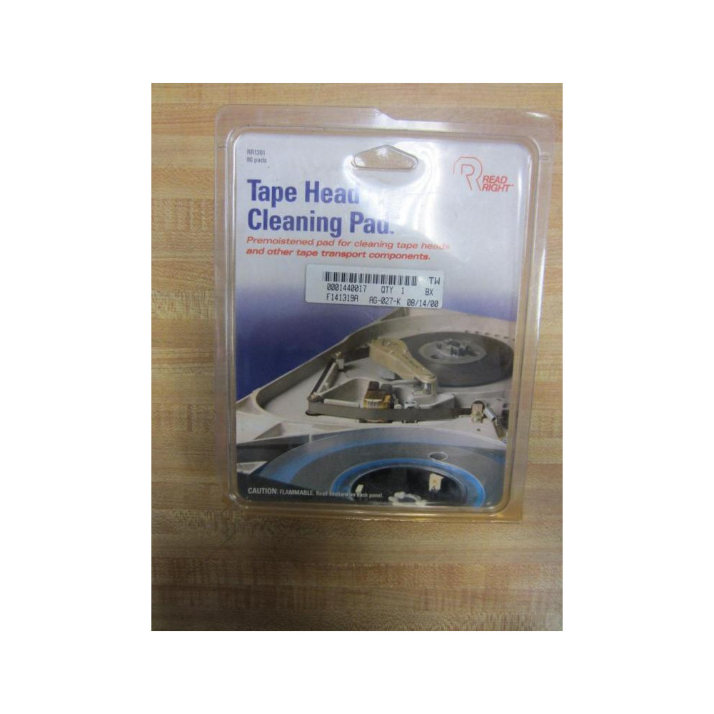 Read Right RR1301 Tape Head Cleaning Pad (Pack of 80)