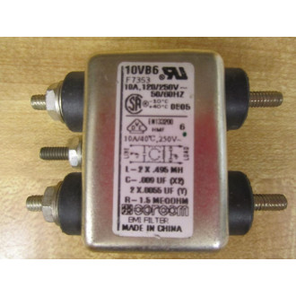 Corcom 10VB6 EMI Filter F7353 WPartial Hardware - New No Box