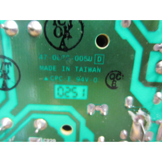47-0072-005U Circuit Board 420072005U - Used