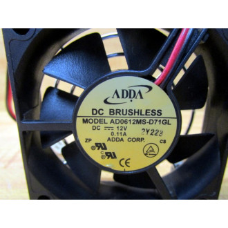 ADDA AD0612MS-D71GL Fan WGuard AD0612MSD71GL - Used