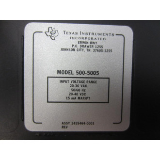 Texas Instruments 500-5005 Input Voltage Range 5005005 - Used