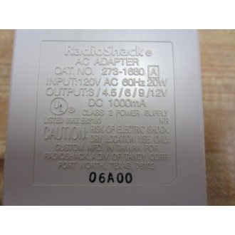 Radio Shack 273-1680 Multi-Voltage Power Adapter 2731680