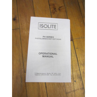 Isolite PH-D-R-BA-PA Exit Sign PHDRBAPA