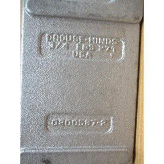 Crouse-Hinds EDS271 Single Gang Flex Station 34"
