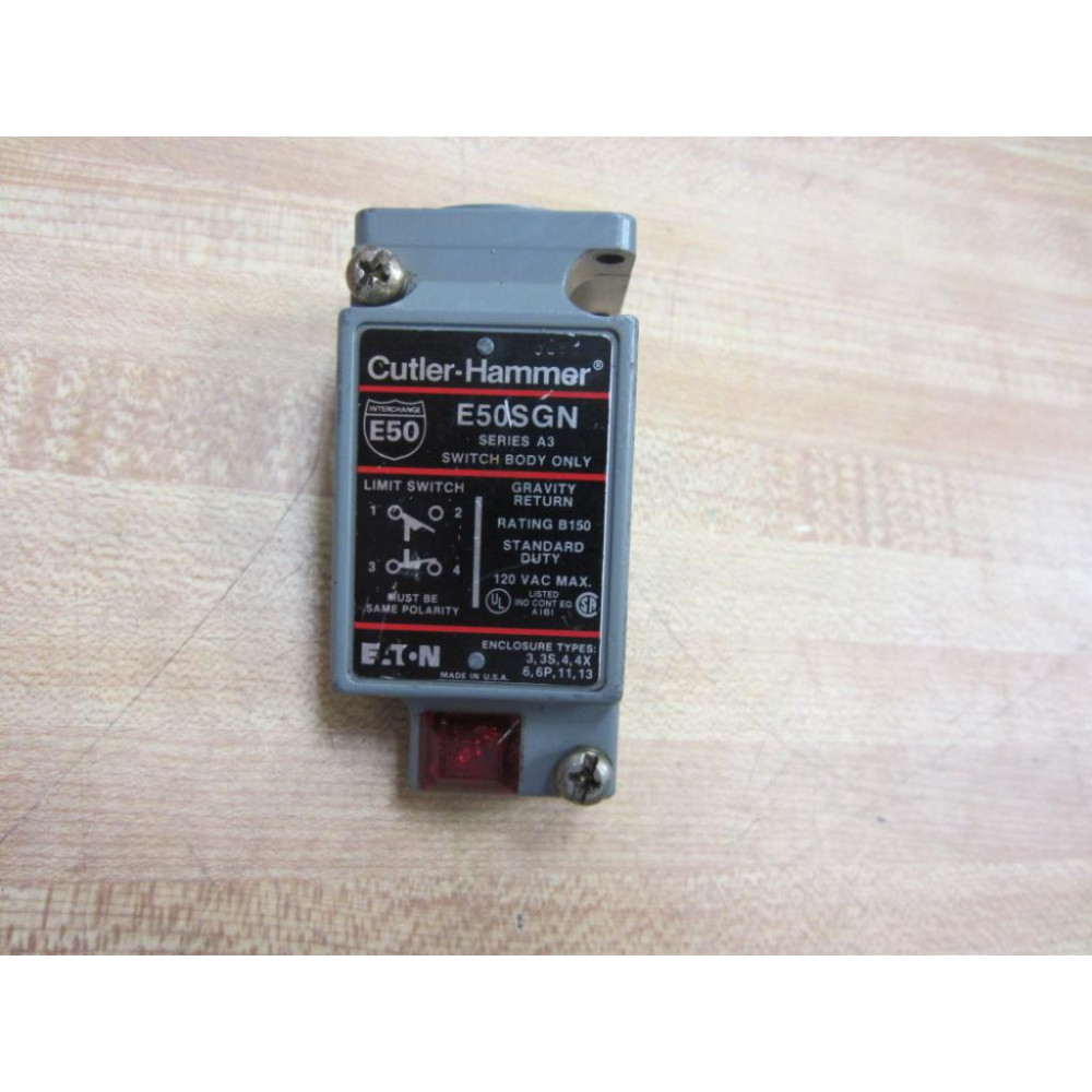Cutler Hammer E50SGN Limit Switch Body Only - Used