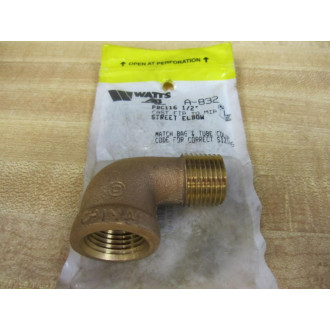 Watts A-832 Street Elbow LFA832 12" FIP to 12" MIP