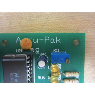 Accu-Pak M1025 EMT Circuit Board M1025EMT MIssing Clips - Used