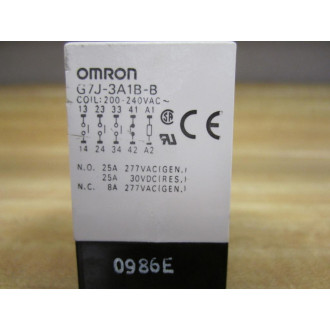 Omron G7J-3A1B-B Relay G7J3A1BB Coil: 200-240VAC - New No Box