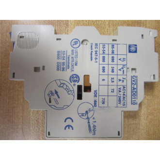 Telemecanique GV2-AD0110 Contact GV2AD0110 021336 - New No Box