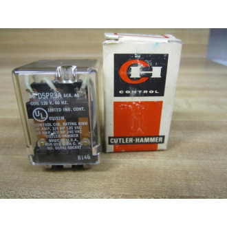 Cutler Hammer D5PR3A Relay 3PDT