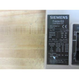 Siemens HEG3B030 Circuit Breaker 30 Amps HEG3B030L - Used