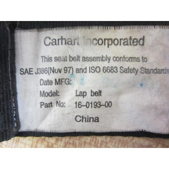 Clark Material Handling 16-0193-00 Non-Clinch Seat Belt 2819929 - Used