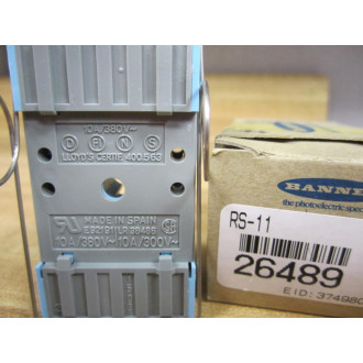 Banner RS-11 Relay Socket RS11 26489