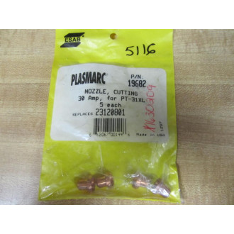 ESAB Plasmarc 19682 Cutting Nozzle PT31XL Replaces 23120801 (Pack of 4)