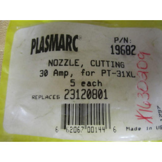 ESAB Plasmarc 19682 Cutting Nozzle PT31XL Replaces 23120801 (Pack of 4)