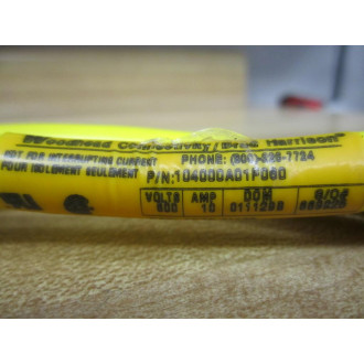Brad Harrison 104000A01F060 Mini Change Cord 41108 Yellow - New No Box