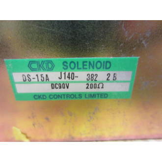 CKD J140-382 Solenoid Coil J140382 With Piston - New No Box