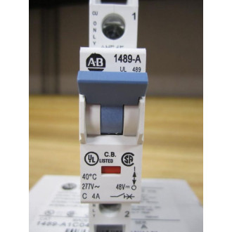 Allen Bradley 1489-A1C040 Circuit Breaker 4 Amp 1489A1C040