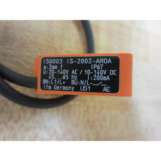 IFM Efector IS0003 Sensor IS-2002-AROA - New No Box