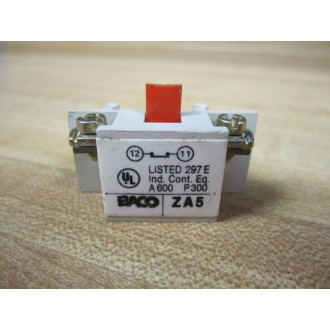 Baco ZA5 Contact Block - New No Box