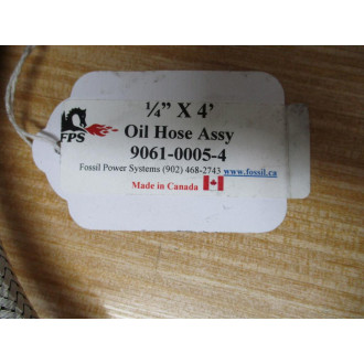 FPS 9061-0005-4 Oil Hose Assembly 906100054 - New No Box