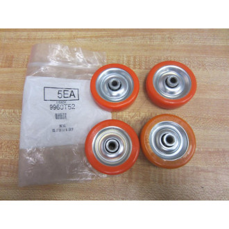 Kastalon 9960T52 Skate Wheel 1107-0017 (Pack of 4)