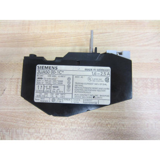 Siemens 3UA5-000-1C Overload Relay 3UA50001C 1,6 - 2,5A - New No Box