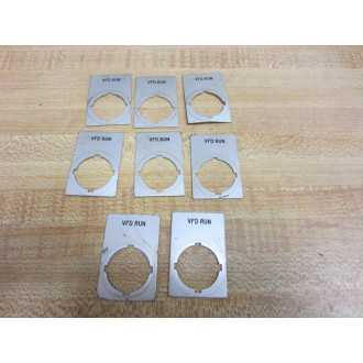 ABB 1SFA 616402R100 Pilot Light Legends VFD Run (Pack of 8) - Used