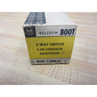 Allen Bradley 800T-T2MB34 2 Way Switch 800TT2MB34 Series A