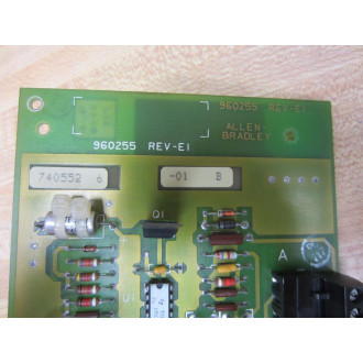 Allen Bradley 960255 Circuit Board 9101E 740552 6 -01 - Used