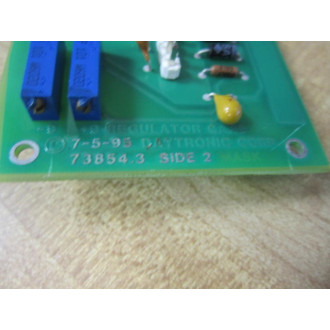 Daytronic 73854.3 Regulator Card 738543 - Used