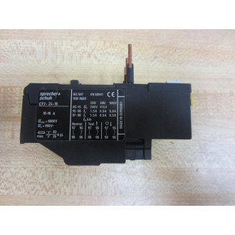 Sprecher Schuh CT7-24-16 Overload Relay CT72416 - Used