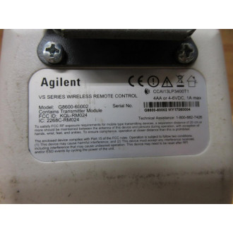 Agilent G8600-60002 Wireless Remote Control G860060002 - Used