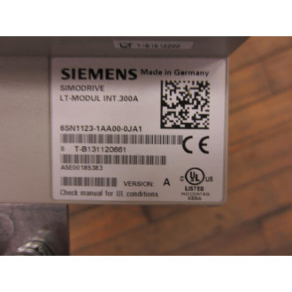 Siemens 6SN1123-1AA00-0JA1 Simodrive 6SN11231AA000JA1 Version A - New No Box